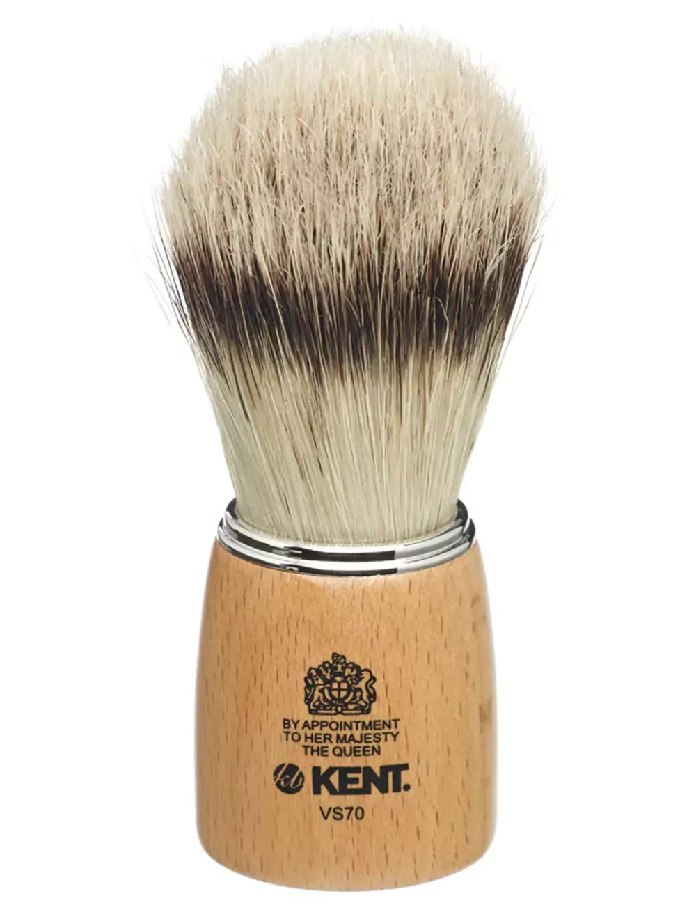 Kent VS70 Large Shaving Brush Natural Bristle Mens Shave Brush 110mm Length