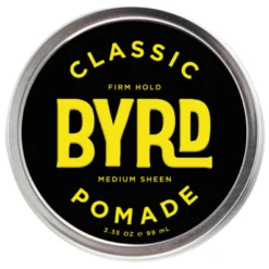 Byrd Classic Pomade Firm Hold Medium Shine Hair Styling Product - Big Byrd 3.35oz 99ml - Main Image White Background