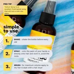 Bonafide Texture Spray 4oz Bottle - Hair Styling Product - How To Use