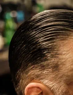 Imperial Barber Black Top Pomade 6oz - Water Based Pomade - Mens Hair Styling Product - Close Up