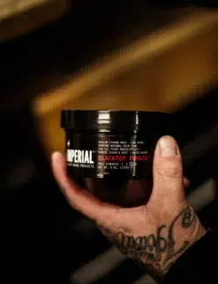 Imperial Barber Black Top Pomade 6oz - Water Based Pomade - Mens Hair Styling Product - Holding