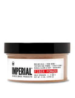 Imperial Barber Fiber Pomade 6oz - Water Based Pomade - Mens Hair Styling Product - Main