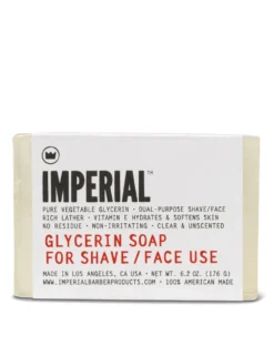 Imperial Barber Glycerin Shave Soap Bar 6.2oz - Shaving Soap