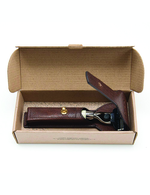 Captain Fawcett Razor and Handcrafted Leather Case