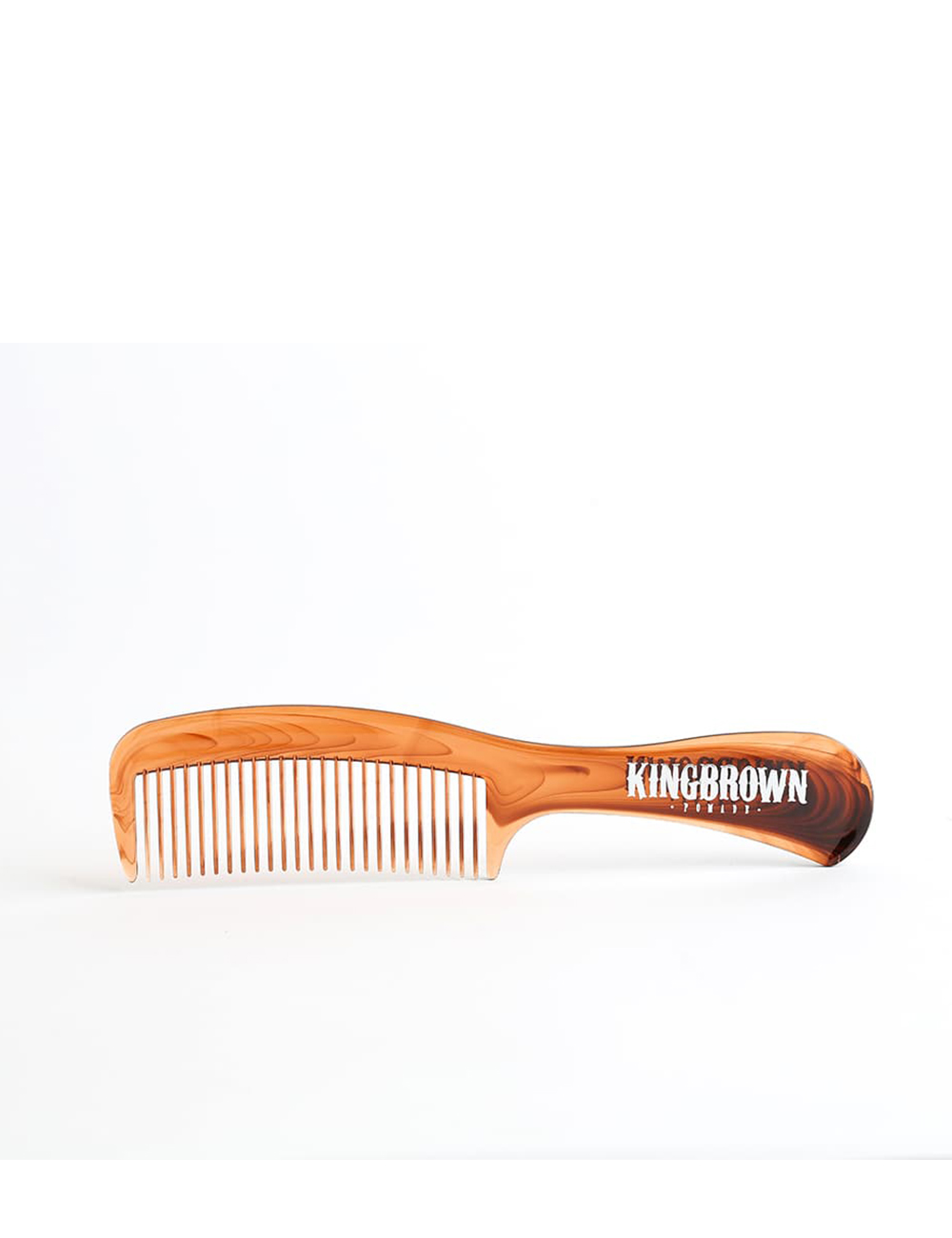 King Brown Pomade Tort Handle Comb