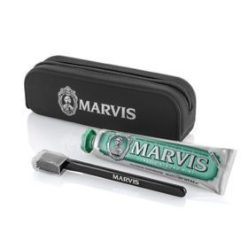 Marvis Travel Zip Bag with Toothpaste and Toothbrush