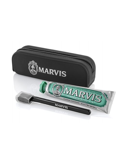 Marvis Zip Bag with Toothpaste and Brush