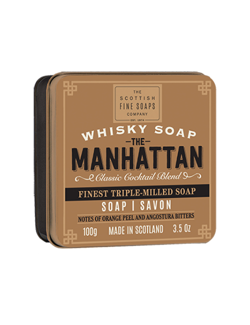 The Scottish Fine Soaps Whisky Manhattan Soap In A Tin 100g