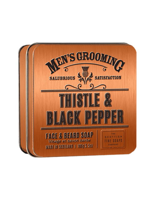 The Scottish Fine Soaps Thistle and Black Pepper Face and Beard Soap