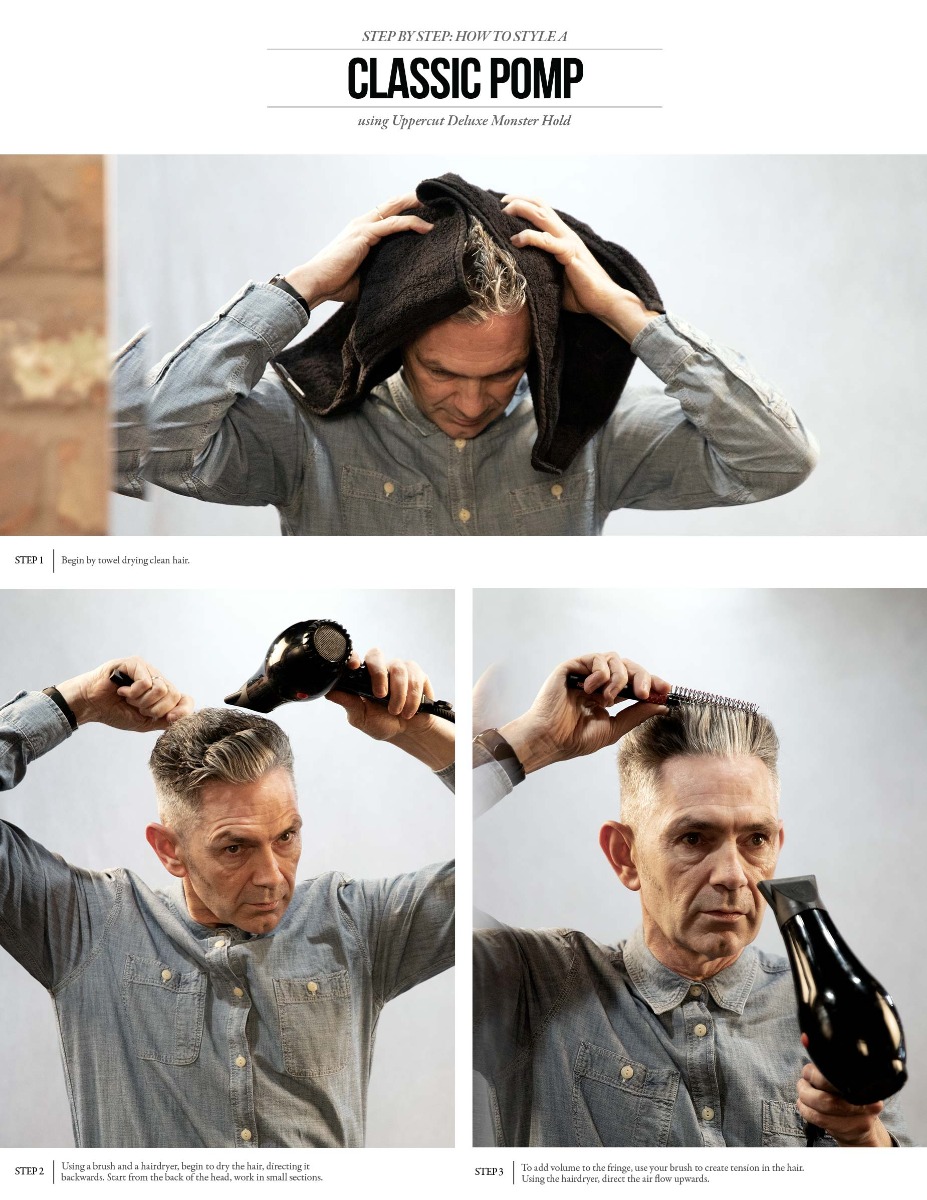 Uppercut Deluxe how to style a classic pomp