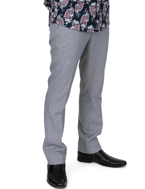 Relco Mens Dogtooth Check Trousers