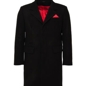 Relco London Black Overcoat