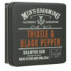 The Scottish Fine Soaps Company Mens Grooming Shampoo Bar Tin 100g