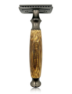 A&M Natural Living Bamboo Safety Razor Matte Black New