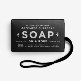 Byrd Exfoliating Charcoal Soap On A Rope