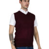 Relco Burgundy Knitted Tank Top