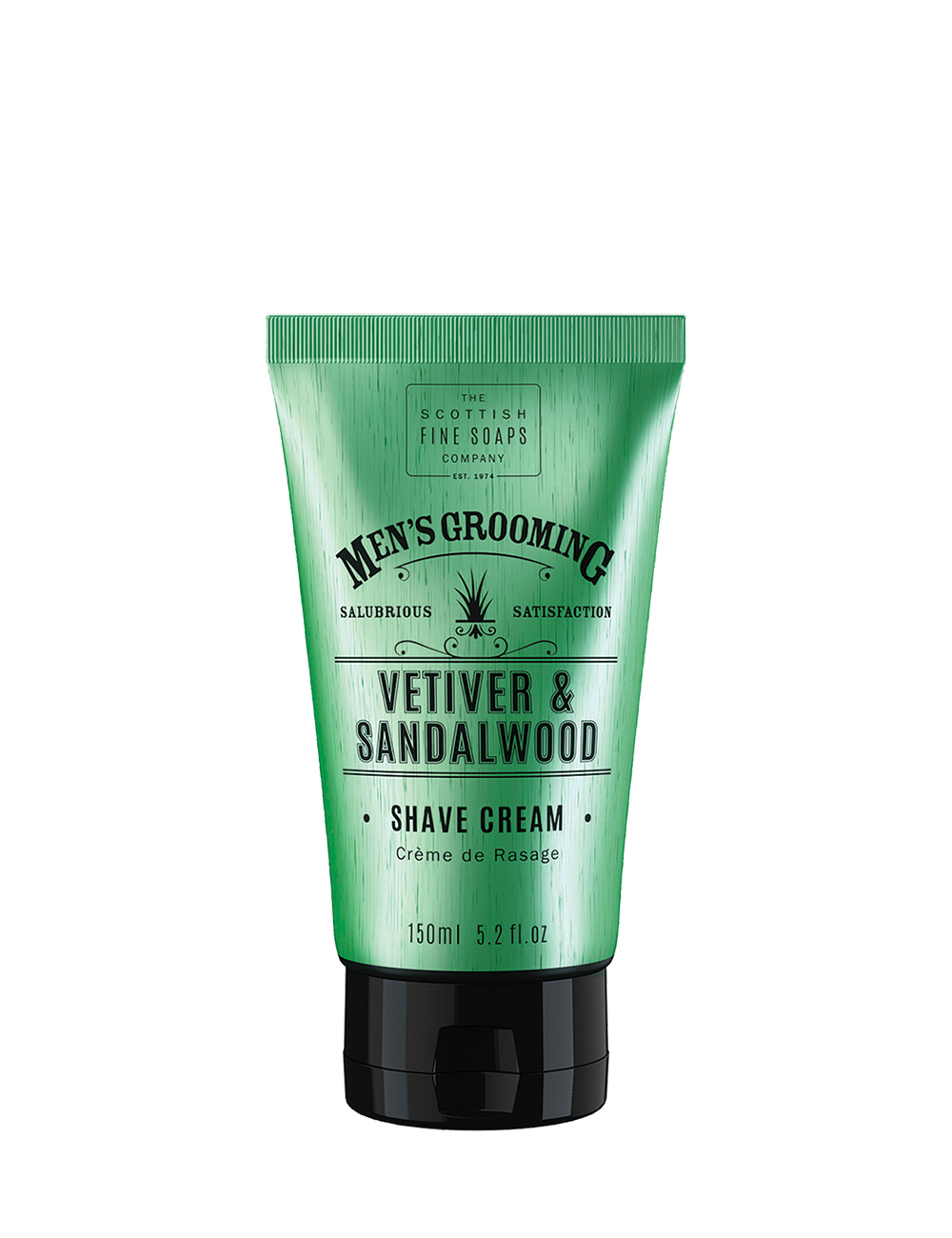 Scottish Fine Soaps Vetiver & Sandalwood Shave Cream 150ml Tube
