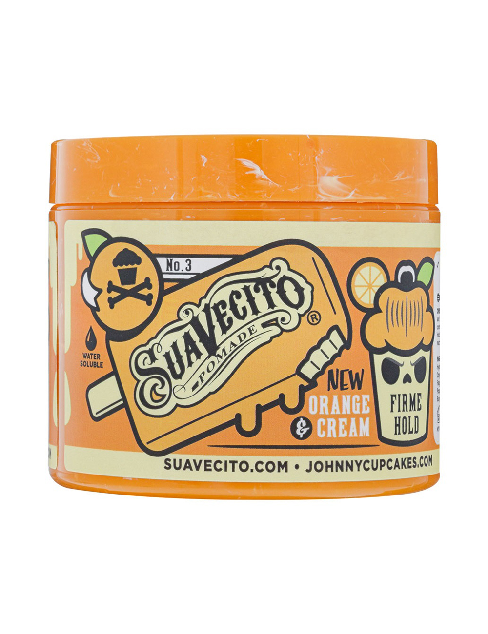 Suavecito X Johnny Cupcakes Orange & Cream Firme Pomade