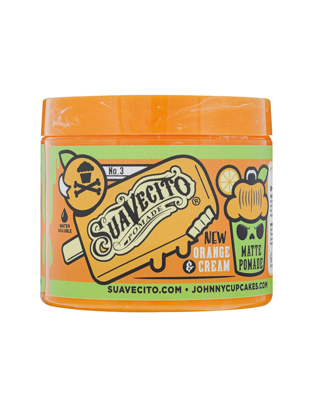 Suavecito X Johnny Cupcakes Orange & Cream Matte Pomade