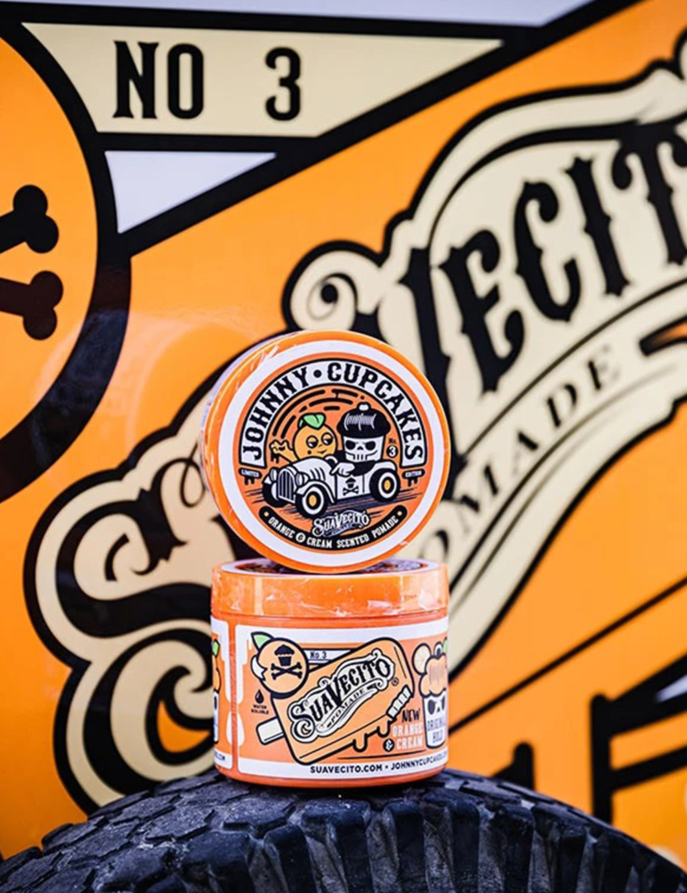 Suavecito X Johnny Cupcakes Orange & Cream Original Pomade