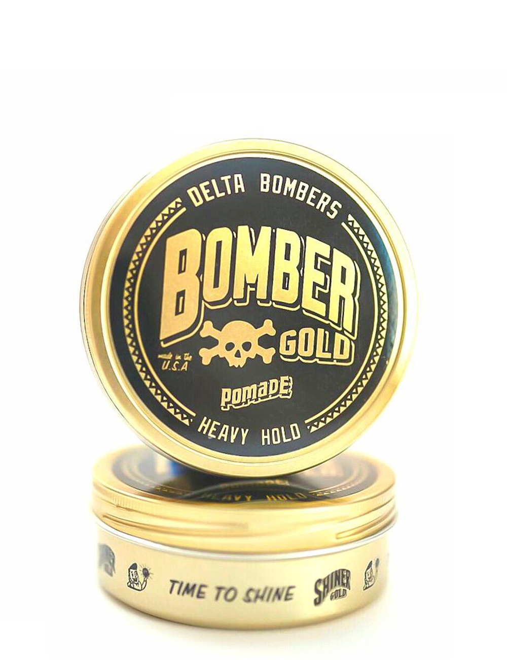 Shiner Gold Pomade Heavy Hold Delta Bombers Bourbon