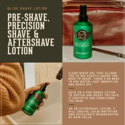 18.21 Man Made Spiced Vanilla Shave Lotion 6oz - Clear Shaving Gel Before and After Shave Lotion - Product Information