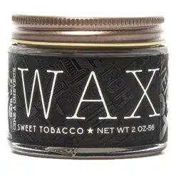 18.21 Man Made Sweet Tobacco Wax 2oz - High Hold Low Shine Hair Styling Wax For Men - White Background