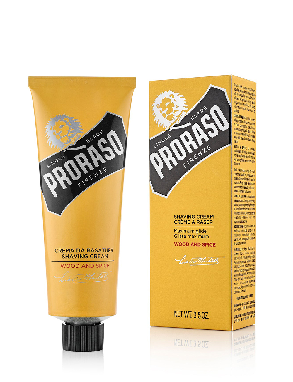 Proraso Shaving Cream Tube Wood & Spice 100ml