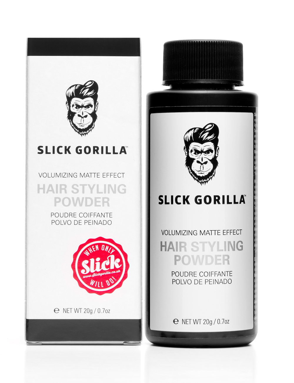 Slick Gorilla Hair Styling Powder Volumziing Matte Effect Product 20g With Box