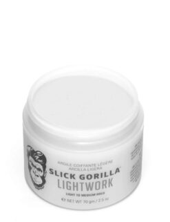 Slick Gorilla Lightwork Light To Medium Hold Hair Styling Product 70g 2.5oz Top Down No Lid