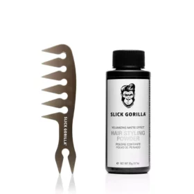Slick Gorilla Hair Powder & Texture Comb Set