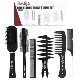 Slick Styles Hair Styling Brush & Comb Set