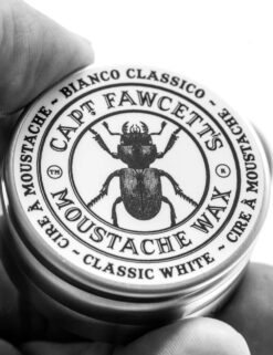 Captain Fawcett Bianco Classico Moustache Wax Holding Tin