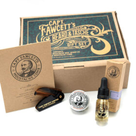 Captain Fawcett Beard and Tache Gift Set