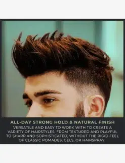 Brightside Firm Clay Wax -Strong Hold Natural Finish - Mens Hair Styling Product - Photo Shot