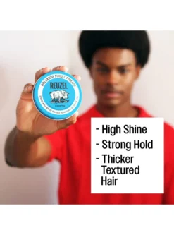 Reuzel Blue Pomade - High Shine Strong Hold 3