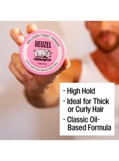 Reuzel Pink Pomade Grease - Oil Based Pomade High Hold 2