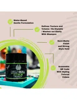 Crazy Bull Bull Blaster Clay Play - Hair Styling - Ingredients