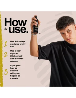 Crazy Bull Bull Blaster Saly Spray - Hair Styling - How To Use