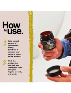 Crazy Bull Bull Blaster Water Based Pomade - Hair Styling - How To Use