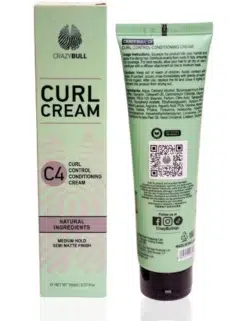 Crazy Bull Curl Control Conditioning Cream 150ml - Back