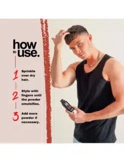 Crazy Bull Space Dust Hair Powder 20g - Hair Styling - How To Use