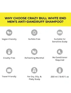 Crazy Bull White End Shampoo 250ml - Why Choose