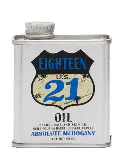 1821 Man Made Wash Absolute Mahogany Beard Hair And Skin Oil - Mens Beard Care Beard Oil