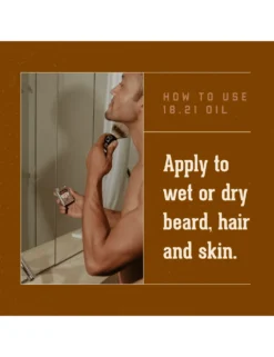 1821 Man Made Wash Noble Oud Beard Hair And Skin Oil - Mens Beard Care Beard Oil 3