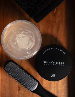 Wolfs Head Gel Pomade 8oz - Hair Styling Product - Strong Hold - High Shine Finish 2