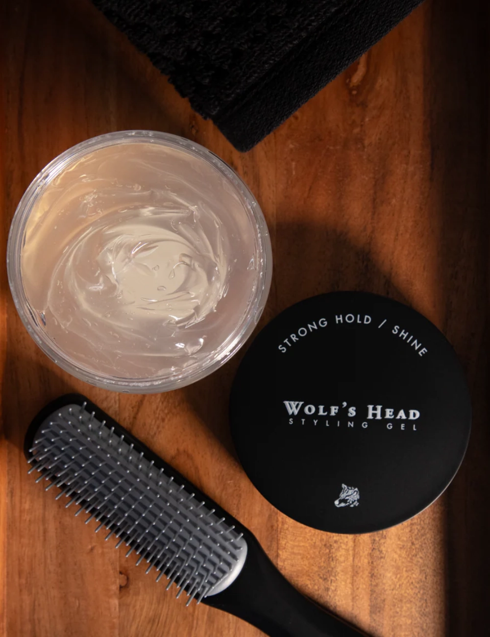 Wolfs Head Gel Pomade 8oz - Hair Styling Product - Strong Hold - High Shine Finish 2