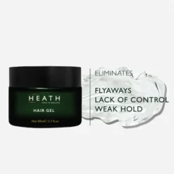 Heath London Hair Gel 80ml - Mens All Day Firm Hold Hair Styling Gel - Product Details