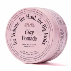 Firsthand Clay Pomade (88ml) - Strong Hold Matte Finsh - Adds Volume - White Background