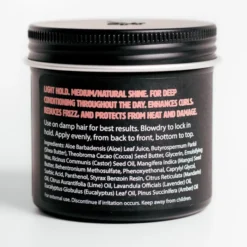 O'douds Conditioning Cream 97g - Leave In Conditioning Cream - Low Hold Medium Shine Finish - Mandarin and Vanilla Scent - Mens Hair Styling Products - Back